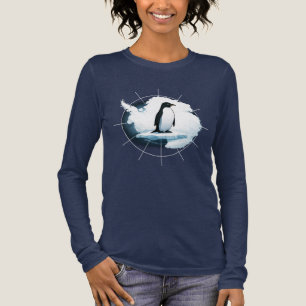 Antarctica Penguin Emblem – Polar Explorer Design Tri-Blend Shirt
