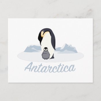 Antarctica Penguins Postcard by HopscotchDesigns at Zazzle