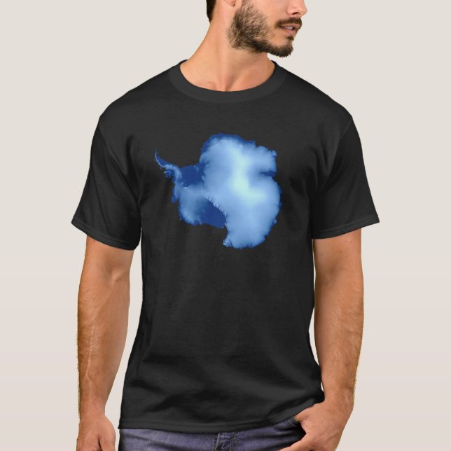 Antarctica Physical Map T-Shirt (Front)
