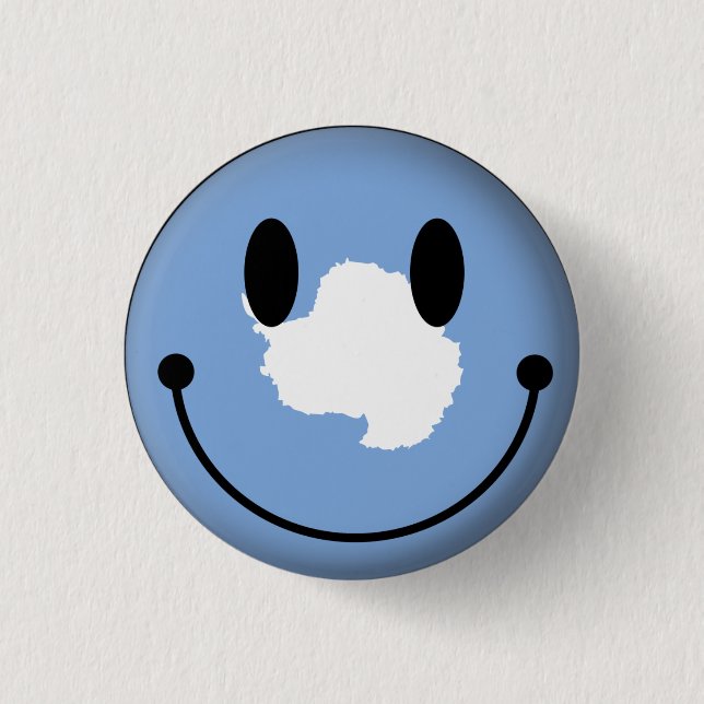 Antarctica Pinback Button (Front)
