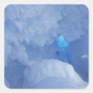 Antarctica, Ross Island, Cape Evans, Snow cave Square Sticker
