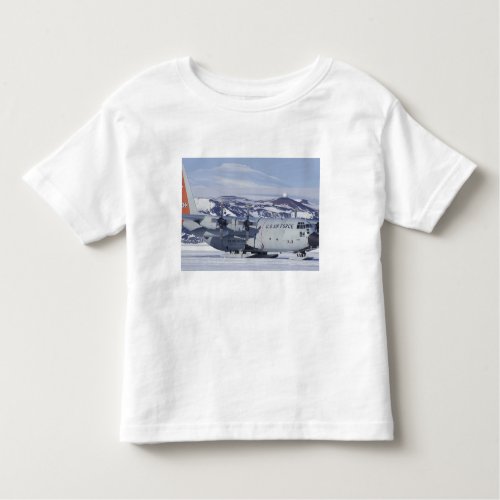 Antarctica Ross Island McMurdo station C_130 Toddler T_shirt