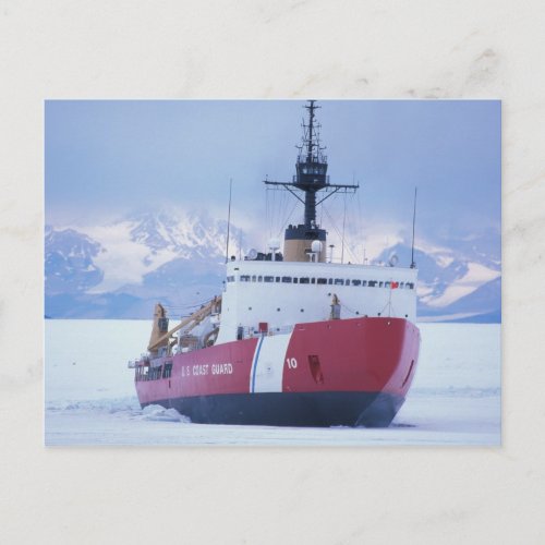 Antarctica Ross Island McMurdo Station USCG Postcard