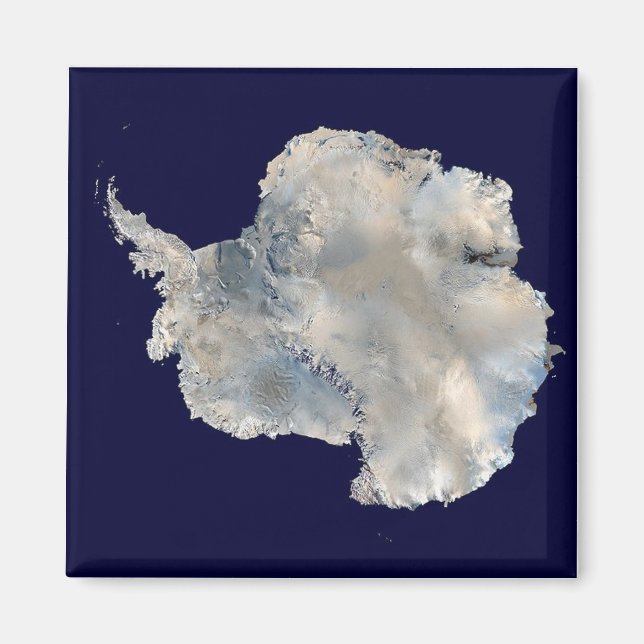 Antarctica Satellite Image Magnet (Front)