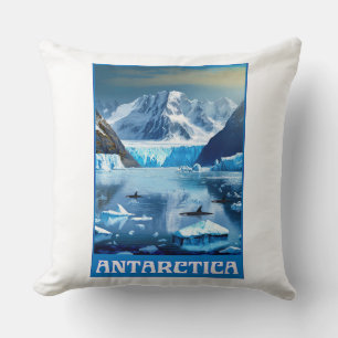 Antarctica Throw Pillow