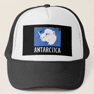 Antarctica vintage Flag Trucker Hat
