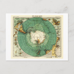 AntarcticaPanoramic MapAntarctica Postcard