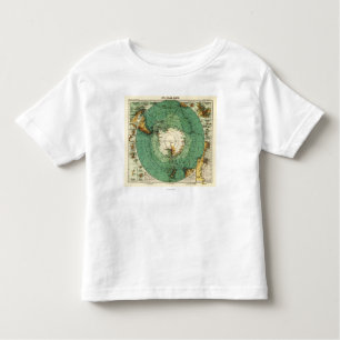 AntarcticaPanoramic MapAntarctica Toddler T-shirt