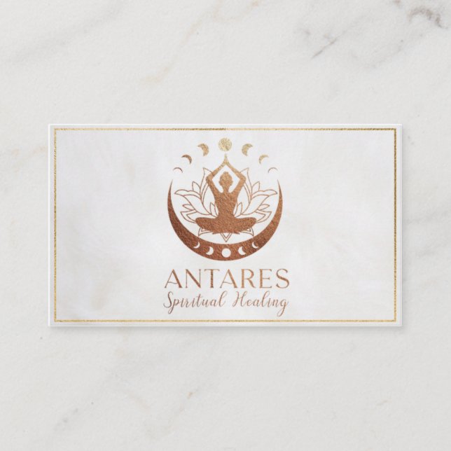 Antares Spiritual Healing Business Card (Front)