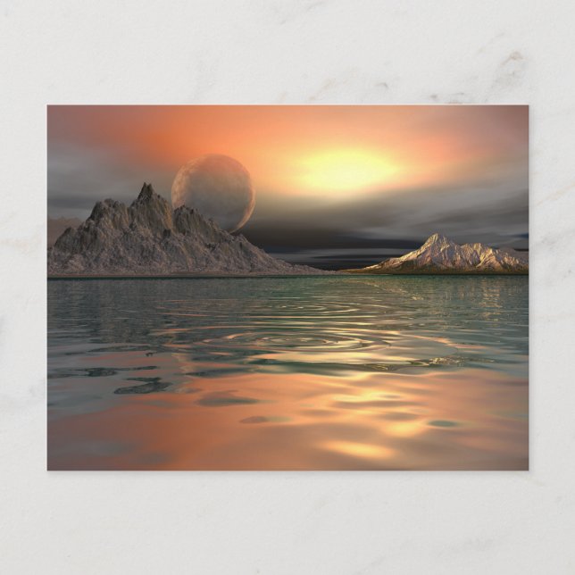 Antartica Moon Postcard (Front)