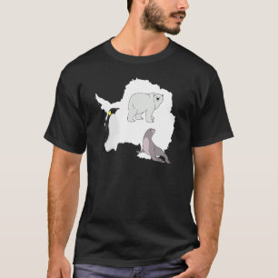 Antartica Polar Bear Penguin and Seal T-Shirt