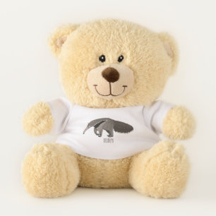 Anteater cartoon illustration teddy bear