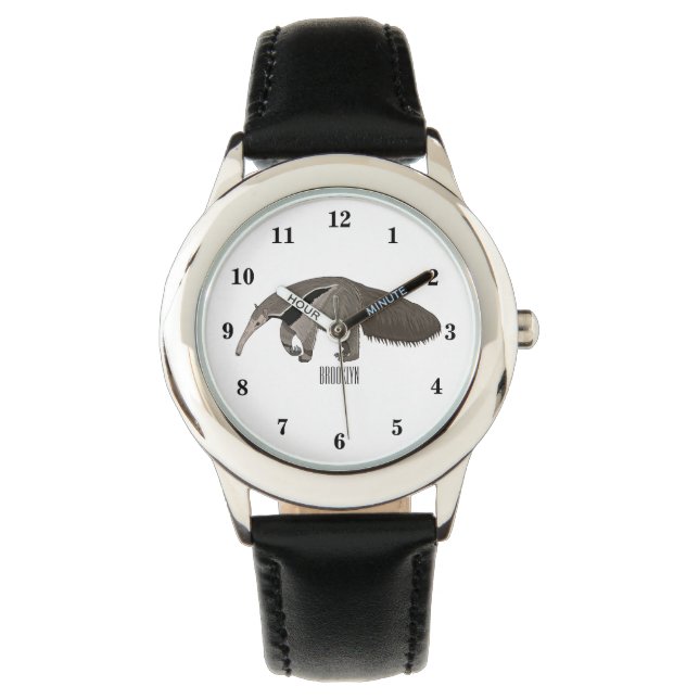 Anteater cartoon illustration watch (Front)