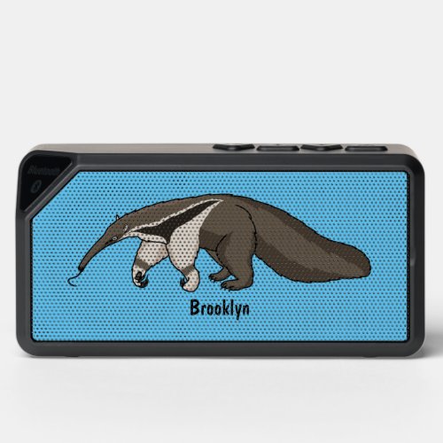 Anteater happy cartoon illustration bluetooth speaker