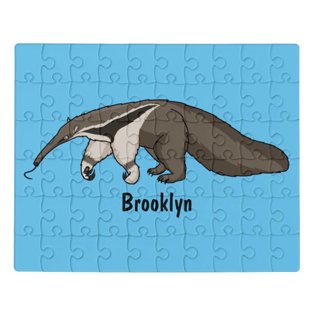 Anteater happy cartoon illustration jigsaw puzzle (Puzzle Horizontal)