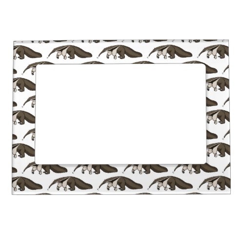 Anteater happy cartoon illustration magnetic frame