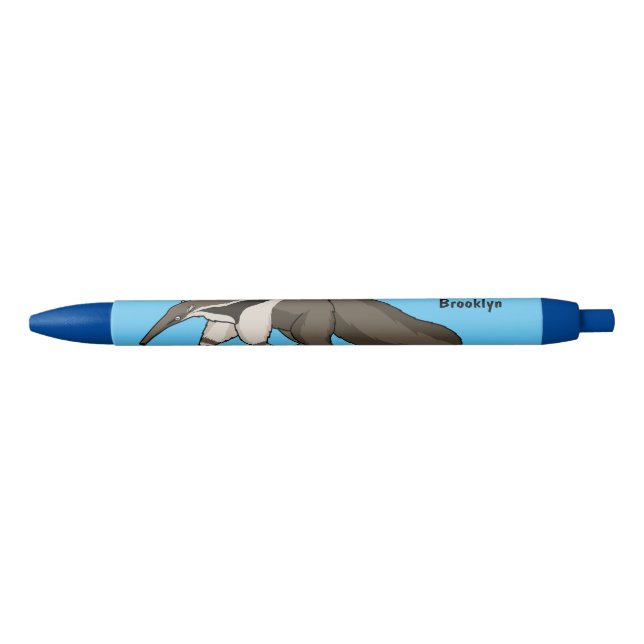 Anteater happy cartoon illustration  pen (Front)
