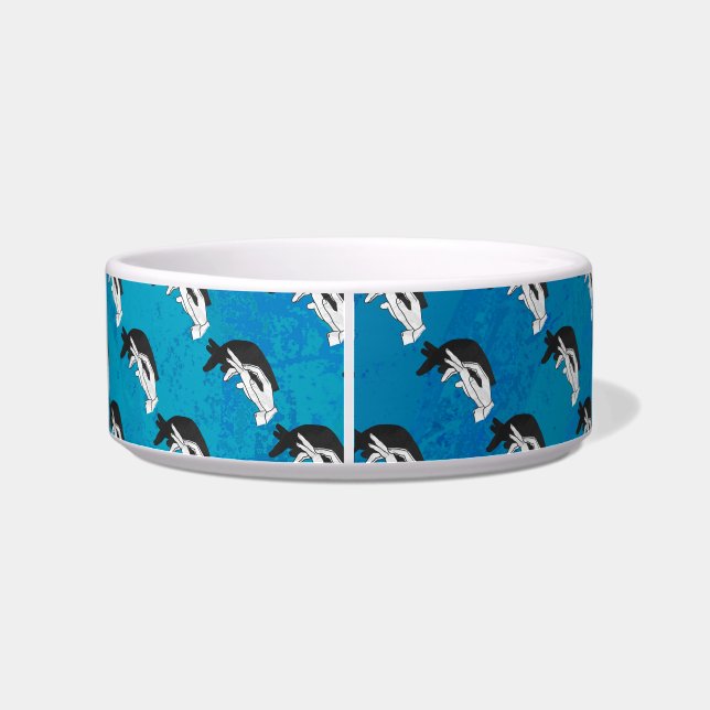 Anteater on Blue Bowl (Back)