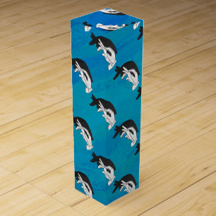 Anteater on Blue Wine Gift Box