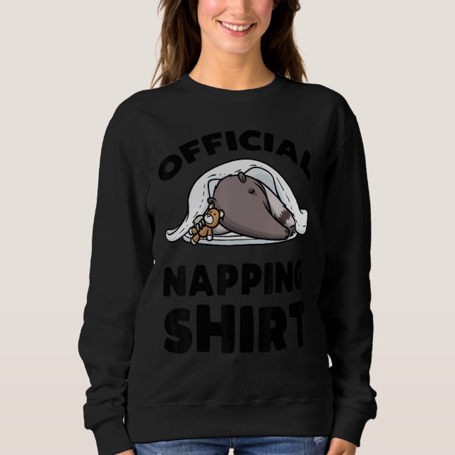 Anteater Sleeping Napping Pajama Anteater Sweatshirt (Front)