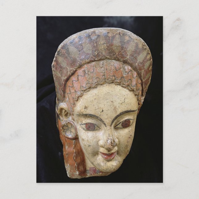 Antefix with a female head, from Cerveteri Postcard (Front)