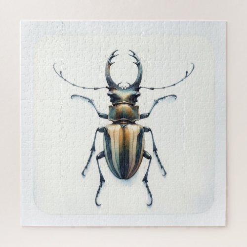 Antelope Beetle Watercolor AREF290 _ Watercolor Jigsaw Puzzle