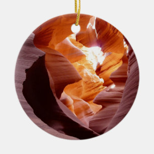 Antelope Canyon 3 Ceramic Ornament