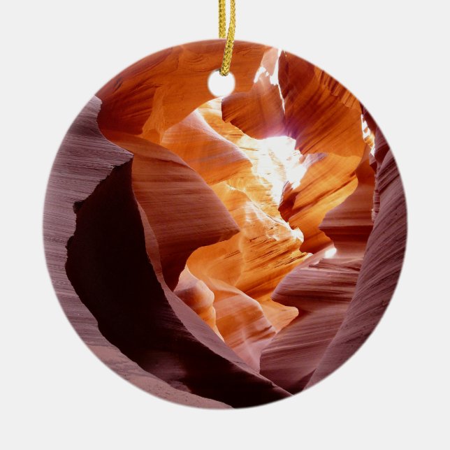 Antelope Canyon 3 Ceramic Ornament (Front)