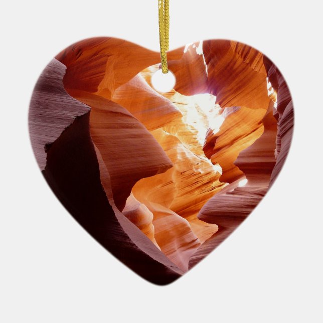 Antelope Canyon 3 Ceramic Ornament (Front)