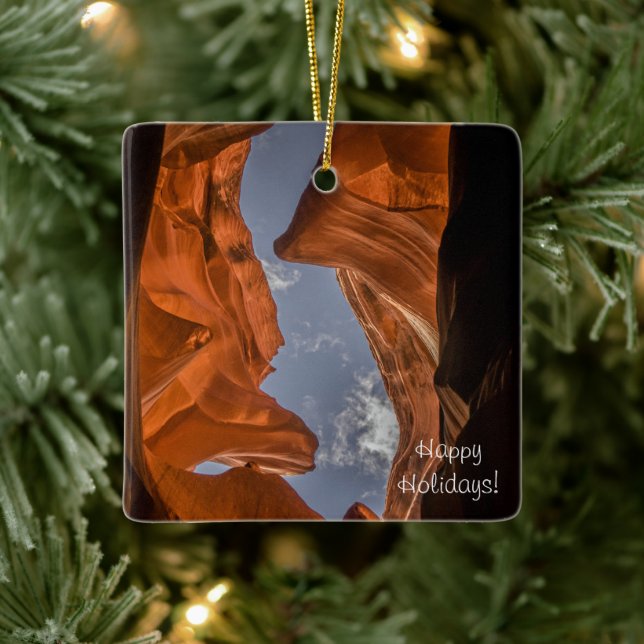 Antelope Canyon Arizona Ceramic Ornament (Tree)