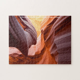 Antelope Canyon Arizona. Christmas Greetings Jigsaw Puzzle