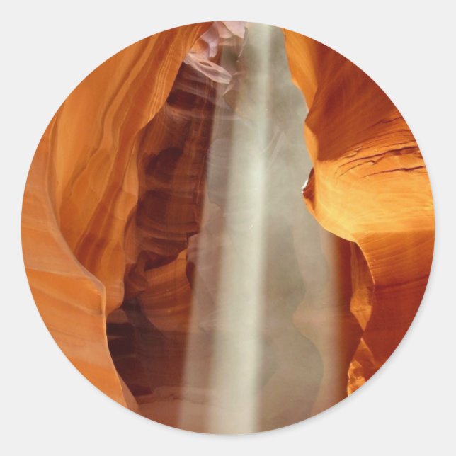 Antelope Canyon Arizona Classic Round Sticker (Front)
