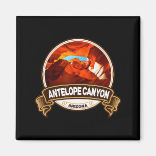 Antelope Canyon Arizona Landmark Badge Vintage Magnet