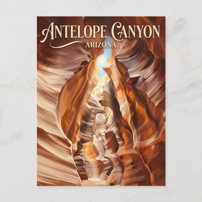 Antelope Canyon Arizona Postcard (Front)