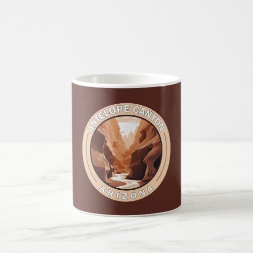 Antelope Canyon Arizona Retro Badge Coffee Mug