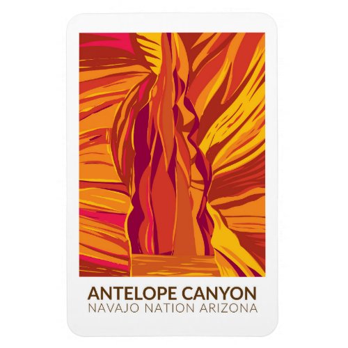 Antelope Canyon Arizona Travel Art Vintage Magnet