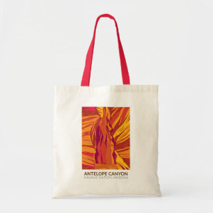 Antelope Canyon Arizona Travel Art Vintage Tote Bag
