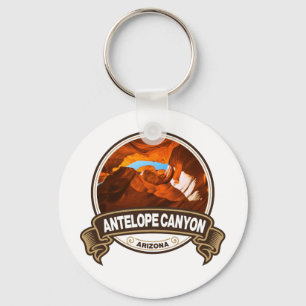 Antelope Canyon Arizona Travel Badge Keychain