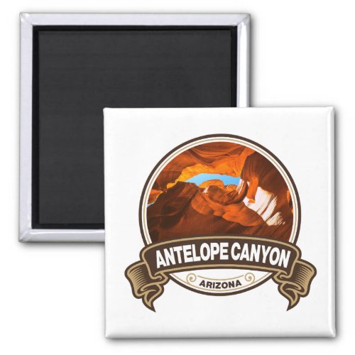Antelope Canyon Arizona Travel Badge Magnet
