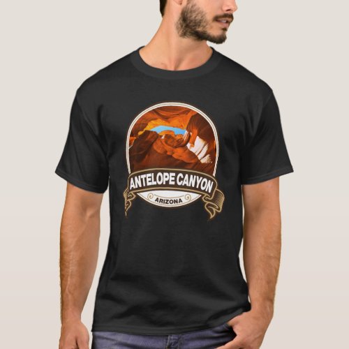 Antelope Canyon Arizona Travel Badge T_Shirt