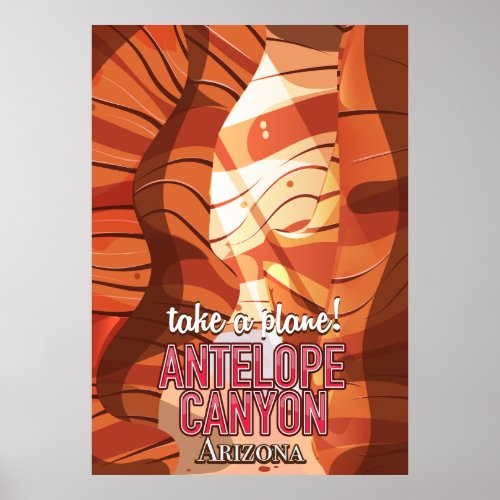 Antelope Canyon Arizona travel poster