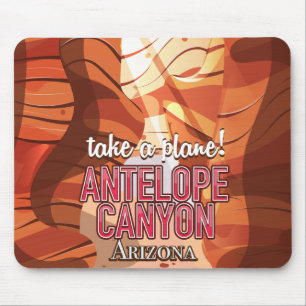 Antelope Canyon Arizona travel poster Mouse Pad