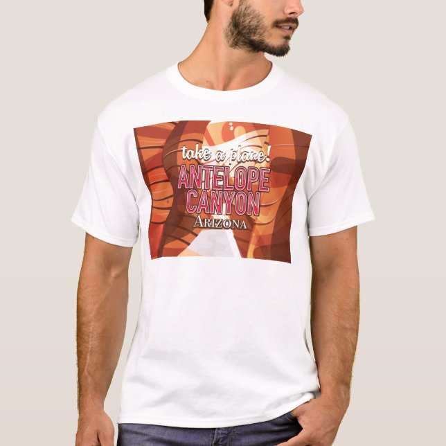 Antelope Canyon Arizona travel poster. T-Shirt (Front)