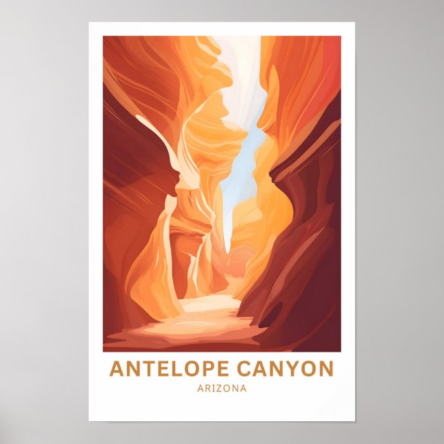 Antelope Canyon Arizona Travel Print (Front)