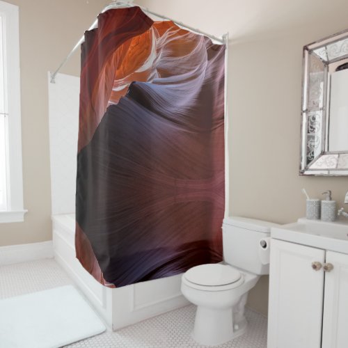 antelope_canyon_artistic_bright shower curtain