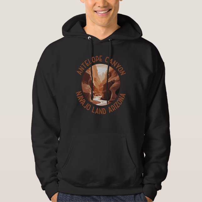 Antelope Canyon Distressed Circle Hoodie (Front)