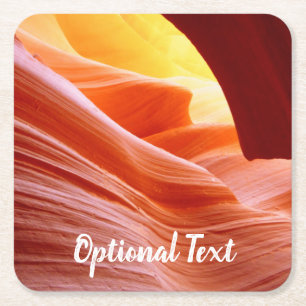 Antelope Canyon in Arizona Square Paper Coaster
