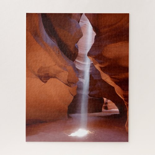 Antelope Canyon in Arizona with Light Beam Jigsaw Puzzle