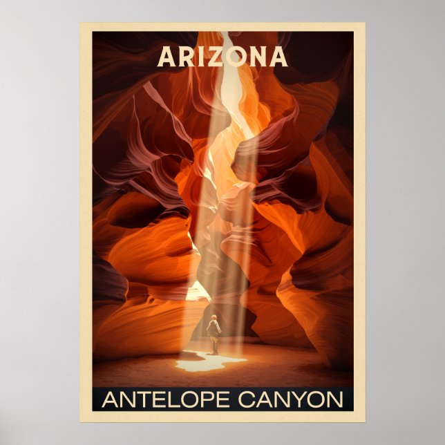 Antelope Canyon National Park in Arizona V02 Poster (Front)