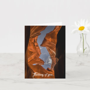 Antelope Canyon Sky View Arizona Card